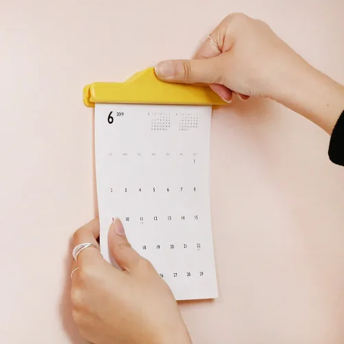 냉장고 자석 집게 마그넷 클립 바, YELLOW