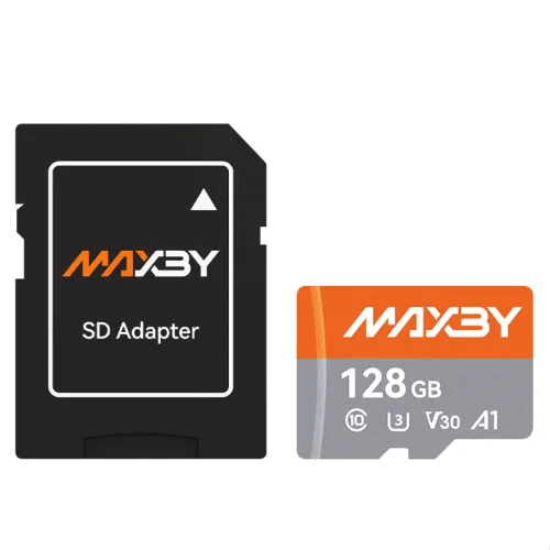 MAXBY 맥바이 고속 마이크로 SD카드 V30 U3 A1 4K촬영 TF메모리카드 드론 블랙박스 CCTV 홈캠 호환 메모리카드 128G 64G 32G, 1개, 128GB