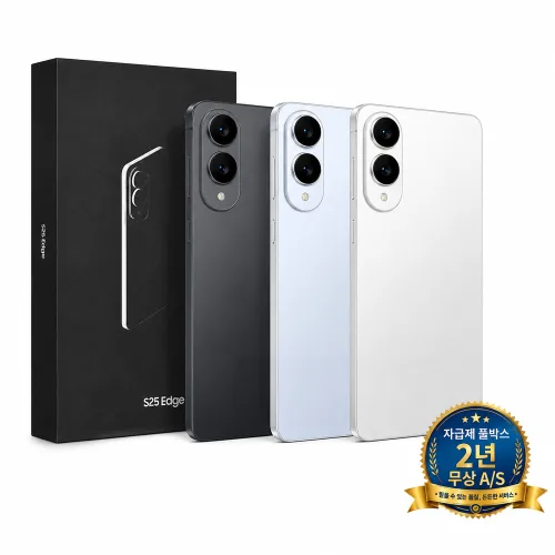 전시몰닷컴 S25 Edge 자급제 풀박스패키지 SM-S937N, 티타늄 실버, 256GB
