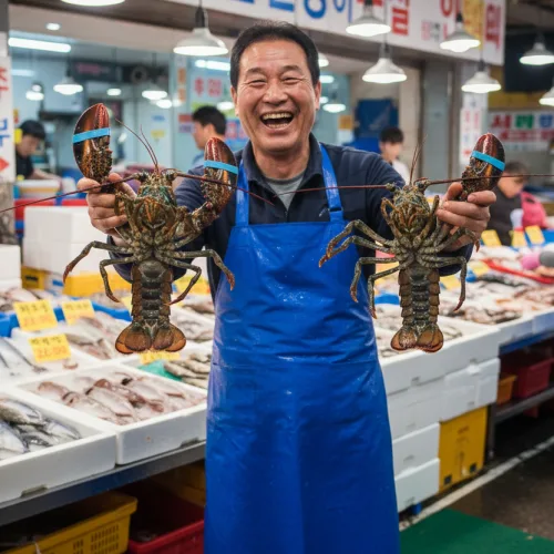 [항공직송] 바다건너 살아온 캐나다 활 랍스타, 2개, 500g 내외 1마리