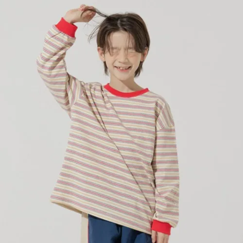 바브키즈 아동용 모노 스트라이프 티셔츠