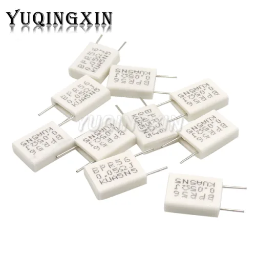 10pcs BPR56 5W 0.01 0.05 0.1 0.15 0.22 0.25 0.33 0.5 옴 비유도성 세라믹 시멘트 저항기 0.1R 0.15R 0.22R 0.25R 0.33R
