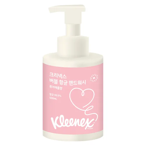 크리넥스 버블버블 핸드워시 퓨어애플, 500ml, 1개