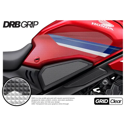 디알비그립 혼다 CBR650R 19~ 그리드 투명 DRB GRIP 니그립패드