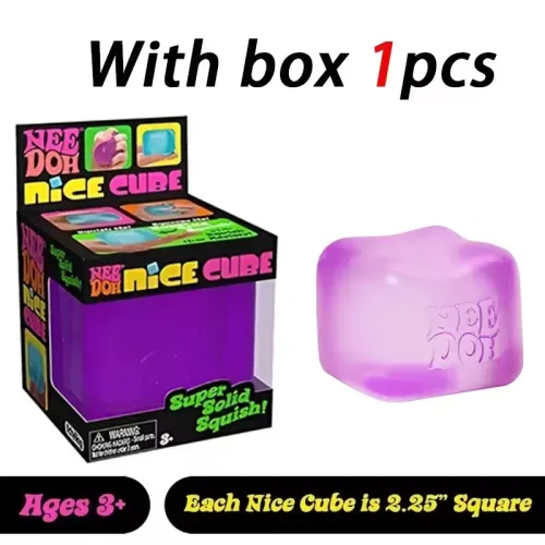 HOT Schylling Needoh Nice Cube 감각 장난감 안티 스트레스 블록 스트레스 해소 퍼즐 압력 해소 스트레스