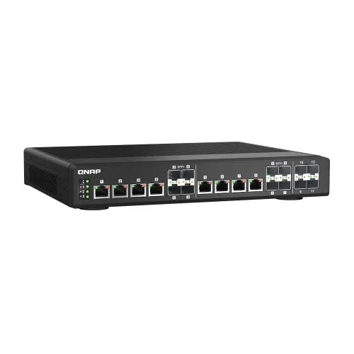 L2 10G기가비트 스위칭허브 12포트 4*SFP+ 멀티 LC광모듈 고속 미니GBIC 스위치 매니지먼트 랜선분배기, 단일상품, 1개