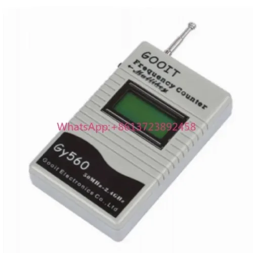 양방향 라디오 송수신기용 GY560 주파수 측정기 카운터 테스터 GSM 50MHz-2.4GHz 7자리 LCD 디스플레이(신