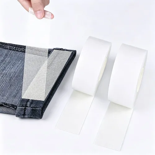 케이투엠 바지단 옷수선 의류 수선 메쉬 접착 테이프 2cm x 9m 2롤 세트, 2개, 화이트