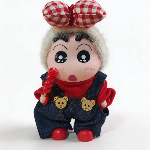 FATTYS 짱구 피규어 옷 갈아입히기 크레용신짱 인테리어 소품 12cm, XH-01
