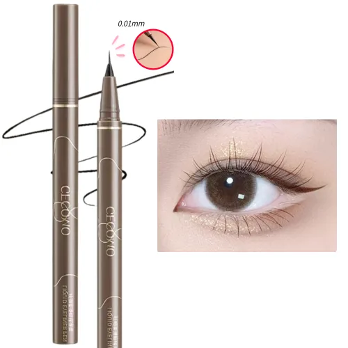 제니로이드 초초슬림 아이라이너 0.01mm 초정밀 펜슬 워터프루프 번짐방지 초보자용 얇은 아이라인, 1개, 02# 모카 브라운