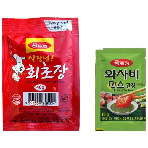 움트리 회초장 40g + 와사비간장 10g 캠핑,여행용 회초장세트, 10개, 50g