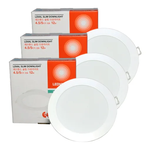 오스람 레드밴스 LED 다운라이트 4.5 ~ 5인치 겸용 12W * 3ea, 3개, 주광색(흰빛)