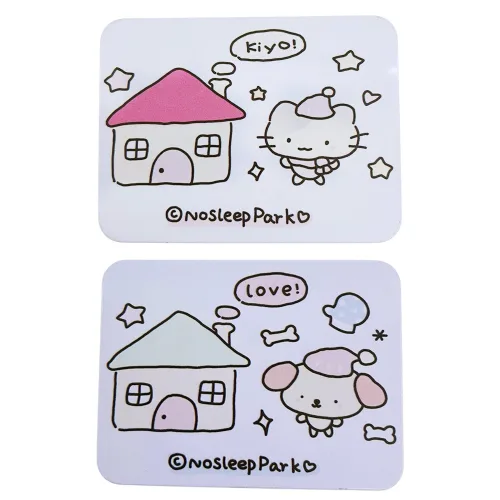 냥이 멍이 틴케이스 수납 정리함 수납박스 악세사리 케이스, 1개