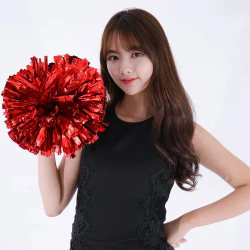 파티쇼 치어리더 응원 수술 응원도구 수술 응원용품 운동회, 레드, 1개