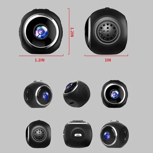 X11 USB 충전식 미니 홈 카메라 WiFi HD 1080P 앱 제어 야간 투시경 무선 보안 실내 웹캠