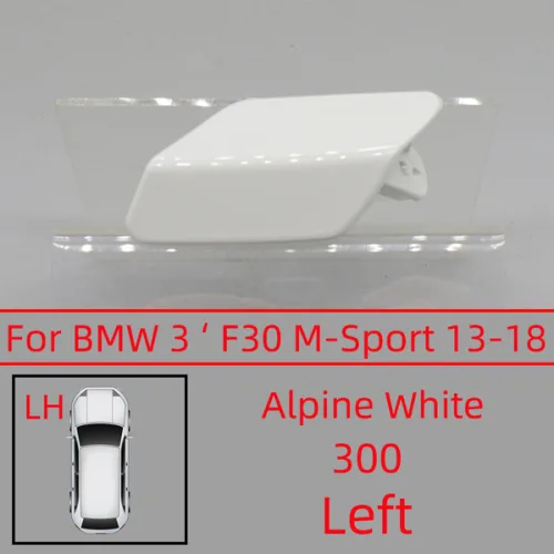 2013 2014 2015 2016 2017 2018 BMW 3 F30 320 323 325 328 330 335 M-스포츠 페인트 가니쉬 쉘용 헤드라이트 워셔 노즐 커버