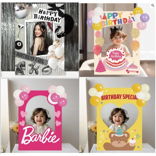 [포토존] 데코 보드 포토보드 풍선 세트 생일파티, 케이크
