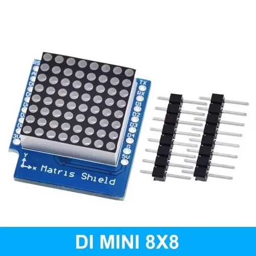 8x8 LED 매트릭스 모듈 MAX7219 Wemos D1 Mini Shield, 1개, 8x8 Matrix