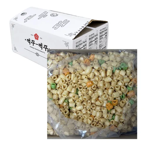 먹꾸먹꾸 레인보우 마카로니 뻥튀기 과자 550g 1박스, 550g, 1개
