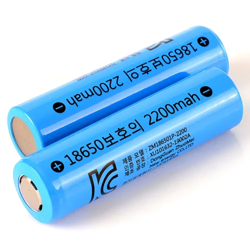 18650 배터리 3.7V 2200mAH 보호회로적용