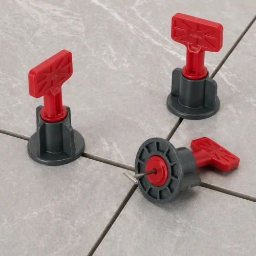 타일원형 나사형평탄클립 재사용가능 돌돌이 0.9mm 50pcs입, 1개