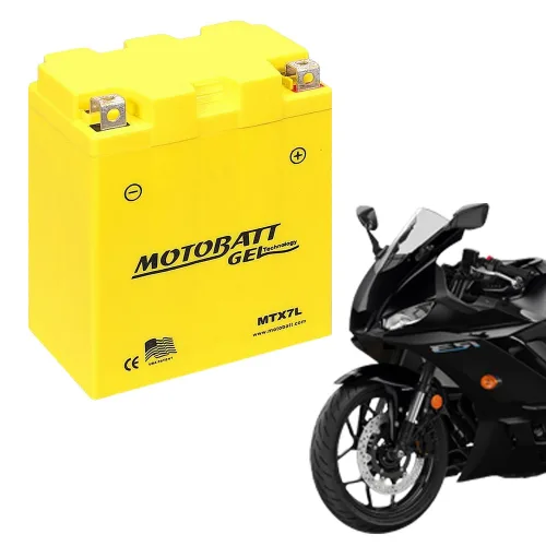 모토뱃젤 오토바이배터리 MTX7L 12V 7AH YTX7L-BS 밧데리, 1개, 야마하 YZF-R3