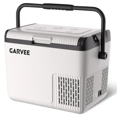 GARVEE 차량용 냉장고 D18T 냉동냉장 18L 캠핑 차박 경량 이동식 12/24V, 그레이, 18L