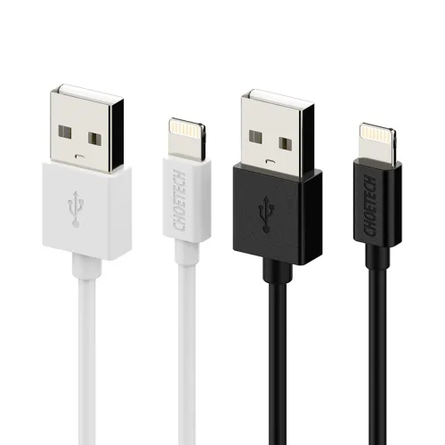 초텍 MFi 애플인증 USB A to 8핀 아이폰 케이블, 1.8m, 화이트, 1개