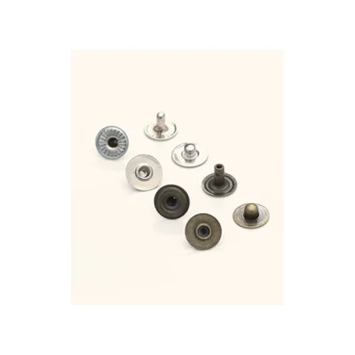 퀼트스타 청바지용 탭/리벳 10mm 10쌍, 1세트, 실버