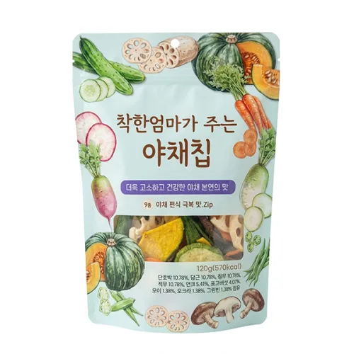 바삭한 동결건조 야채 믹스칩 120g, 120g, 1개