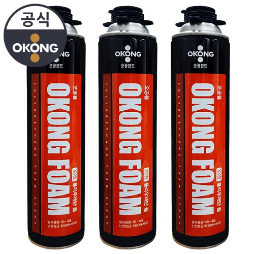 오공 국내산 충진보수 폴리우레탄폼 우레탄폼 건용