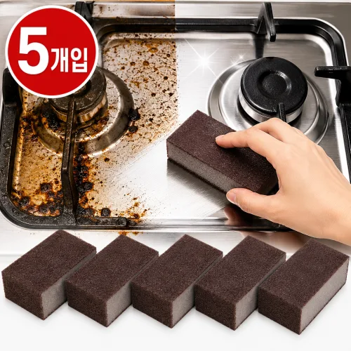 크리담 탄냄비 매직수세미 기름때 찌든때 제거 5p, 1세트, 5개