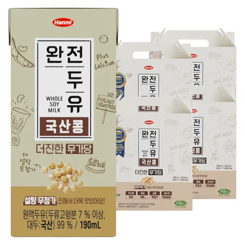 전두유 더진한 국산콩 무가당 두유