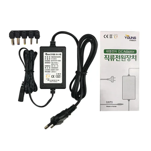태영전자 전자식아답터 TY 9V 1A 코드일체형, 단일색상, 1개