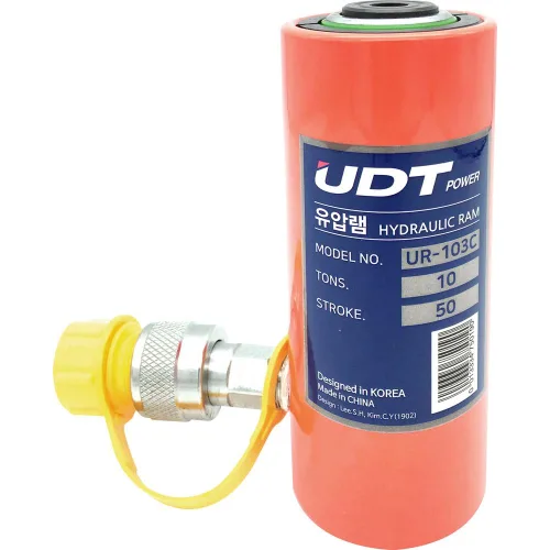 UDT 유압램 100T * 100MM(UR-1002N=1002C) 사용유압펌프 UP-3AN, 1개
