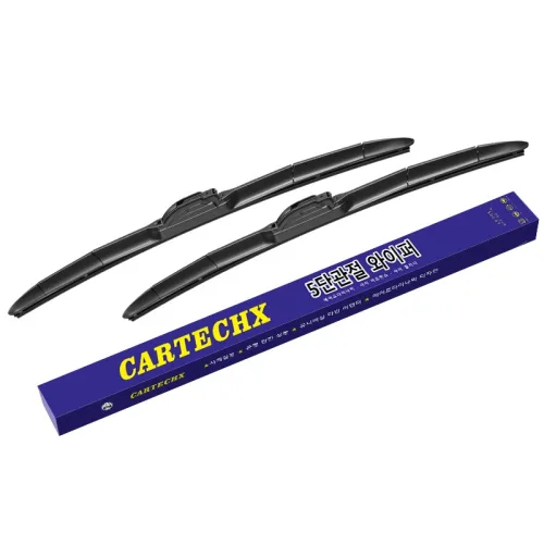 CarTechX 자동차 와이퍼 저소음 와이퍼 4계절용 발수 코팅 선명한 시야 확보 CT-T161, 전차종 호환