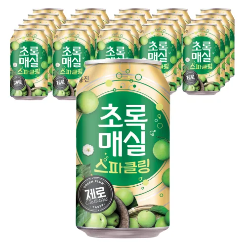 초록매실 스파클링 제로 캔