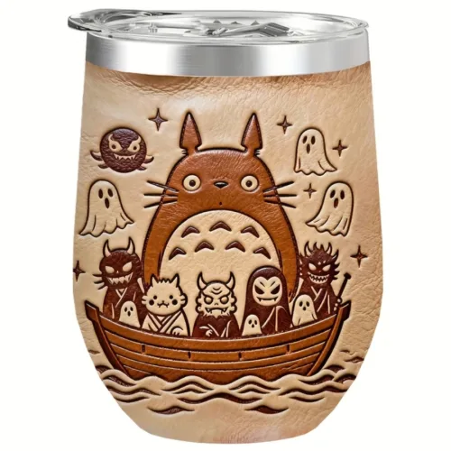 이웃집 토토로 스테인리스 텀블러 12oz, 1개, 342ml, 베이지