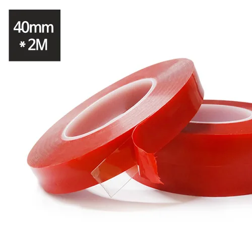 초강력 투명 양면테이프 40mm 2m 차량용 괴물 실리콘 젤 다용도 고정 대량 판촉물 접착 인테리어