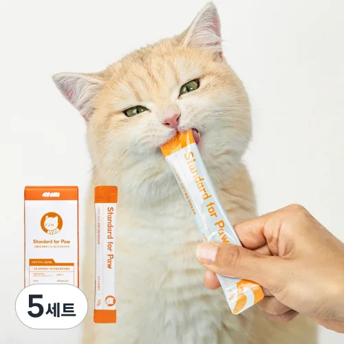 스탠다드 포포우 고양이 종합영양제 오리안심, 5세트, 종합영양제, 10회분