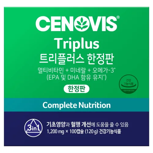 세노비스 트리플러스 3in1 프리미엄 멀티비타민, 100정, 1개