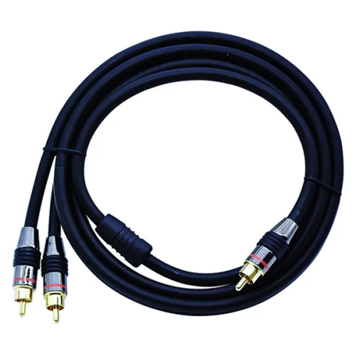 저스트링크 서브우퍼 케이블 1RCA-2RCA 1.5m, 3RP-M70015-A, 단일 색상, 1개