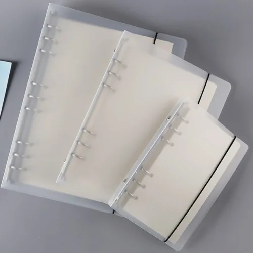 반투명 바인더 서류 A4 B5 A5 A6 인덱스간지 두꺼운 PVC 커버 방수 스프링 파일, 5-2. 칼라 인덱스 A5 6공, 1개