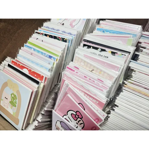 [포용랜박] 3배 포장 용지 랜덤 박스|다꾸 도무송 인스 떡메모지 랩핑지 선물세트, 1개, 2.도무송 20개+인스 8개+떡메모지3개