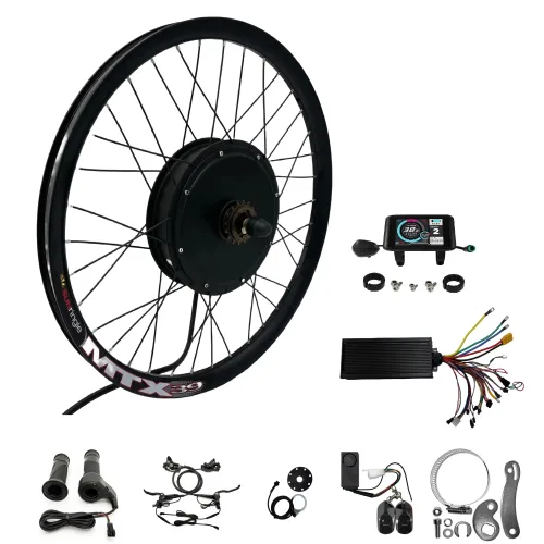 전기자전거 48V-72V 3000W 26인치 MTX39 림 리어 모터 휠 변환 키트 드롭아웃 135mm