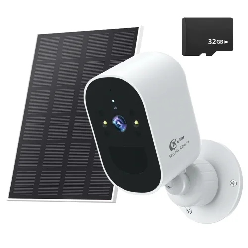 1080P WiFi 카메라 태양광 배터리 야외 무선 발전 보안 AI 모션 감지 양방향 오디오 투시경