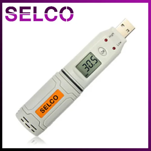 SELCO 데이터로거 온도계 SL170 USB 온도기록계, 1개