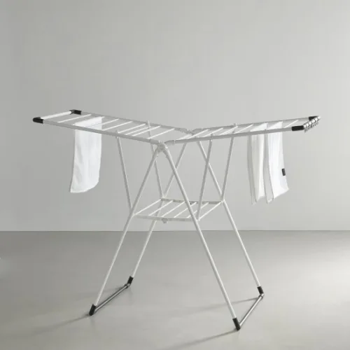 한샘 스타일랙 양날개 베이직 빨래건조대, 화이트, 1530 x 610 x 1090 mm