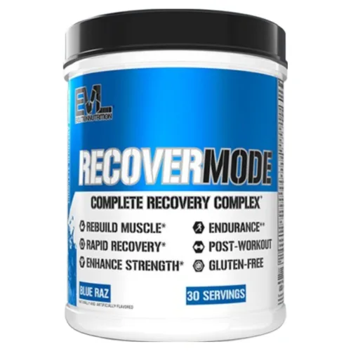 EVLUTIONNUTRITION 리커버 모드 블루 라즈 맛, 1개, 630g