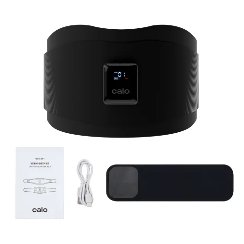 칼로 EMS 슬림코어 벨트 복부관리 옆구리살 케어, 블랙, EMS 슬림코어 벨트